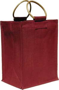 Six-Bottle Burgundy Wine Bag