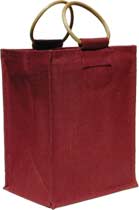 Six-Bottle Burgundy Wine Bag